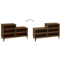 Walplus Shoe Cabinet Brown Oak 102X36X60 Cm Engineered Wood - thumbnail 5