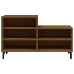 Walplus Shoe Cabinet Brown Oak 102X36X60 Cm Engineered Wood - thumbnail 3