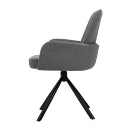 Darphe Modern Upholstered Leisure Chair Swivel Chair With Metal Legs - thumbnail 3