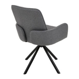 Darphe Modern Upholstered Leisure Chair Swivel Chair With Metal Legs - thumbnail 4