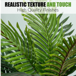 Crystals Artificial Palm Tree In Pot Realistic Tropical Plant For Indoor Home & Office Décor - thumbnail 3