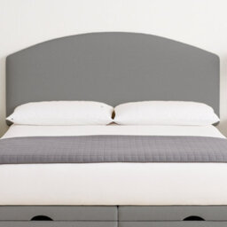 "Urban Textures - Orla Luxury 51"" High Boucle Fabric Upholstered Curved Headboard - Grey" - thumbnail 1