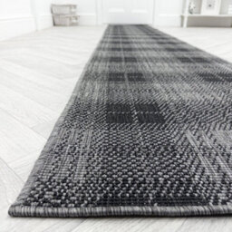 Plaid Indoor/outdoor Hallway Runner Rug - Durable, Reversible & Hardwearing Carpet For Home Or Garden - thumbnail 9