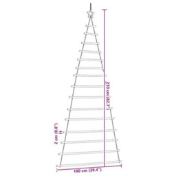 Walplus Hanging Christmas Tree With Top Star 100X210 Cm Natural Branch - thumbnail 8