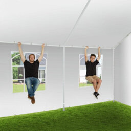 Tectake Gazebo Jasko - 6 X 4 M, 4 Side Panels, Weather & Uv-Resistant, Plug-In System 600 X 400 X 315 Cm - White - thumbnail 9