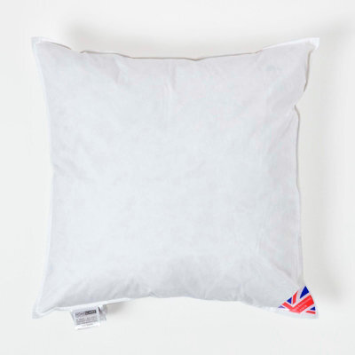 "Homescapes Luxury Duck Feather Cushion Inserts Or Inners 60 X 60 Cm (24 X 24"") Bounce Back Generously Filled Cushion Pads" - image 1