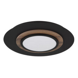 Luminosa Lighting Luminosa Kory Semi Flush Ceiling Light Matt Black, Centered Led 3000K - thumbnail 3