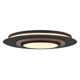 Luminosa Lighting Luminosa Kory Semi Flush Ceiling Light Matt Black, Centered Led 3000K - thumbnail 5