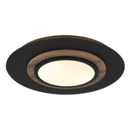 Luminosa Lighting Luminosa Kory Semi Flush Ceiling Light Matt Black, Centered Led 3000K - thumbnail 1