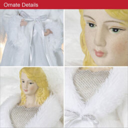 The Christmas Workshop 71099 Angel Tree Topper With White Dress - thumbnail 3