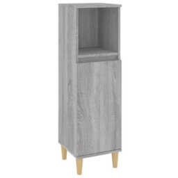 Berkfield 3 Piece Bathroom Furniture Set Grey Sonoma Engineered Wood - thumbnail 7