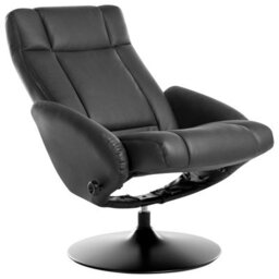 Beliani Recliner Chair Apate Fabric Black - thumbnail 6
