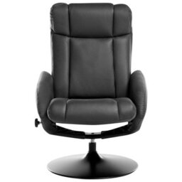Beliani Recliner Chair Apate Fabric Black - thumbnail 7