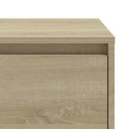 Berkfield Bedside Cabinet Sonoma Oak 45X34X44.5 Cm Engineered Wood - thumbnail 7