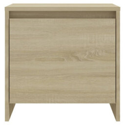 Berkfield Bedside Cabinet Sonoma Oak 45X34X44.5 Cm Engineered Wood - thumbnail 5
