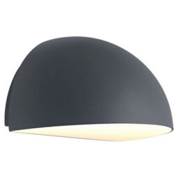 Long Life Lamps Company Outdoor Downward Wall Light Anthracite Grey Half Circular Frosted Diffuser Ip54 Zlc382B - thumbnail 3