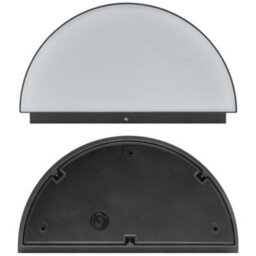 Long Life Lamps Company Outdoor Downward Wall Light Anthracite Grey Half Circular Frosted Diffuser Ip54 Zlc382B - thumbnail 4
