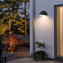 Long Life Lamps Company Outdoor Downward Wall Light Anthracite Grey Half Circular Frosted Diffuser Ip54 Zlc382B - thumbnail 9
