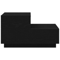 Walplus Bedside Cabinet Black Oak 70 X 36 X 40.5 Cm Engineered Wood - thumbnail 7