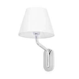 Luminosa Lighting Luminosa Eterna 1 Light Indoor Wall Light Chrome - Shade Not Included, E27 - thumbnail 2