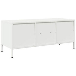 Berkfield Industrial Tv Cabinet White 101.5X39X43.5 Cm Cold-Rolled Steel - thumbnail 7