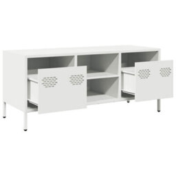 Berkfield Industrial Tv Cabinet White 101.5X39X43.5 Cm Cold-Rolled Steel - thumbnail 5