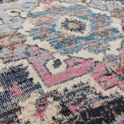 Traditional Persian Floral Bordered  Easy To Clean Rug For Dining Room Bed Room And Living Room-120Cm X 170Cm - thumbnail 2
