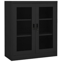 Berkfield Office Cabinet Anthracite 90X40X105 Cm Steel - thumbnail 1