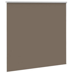 Berkfield Roller Blind Blackout Coffee 160X175 Cm Fabric Width 156.6 Cm Polyester - thumbnail 3