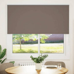 Berkfield Roller Blind Blackout Coffee 160X175 Cm Fabric Width 156.6 Cm Polyester - thumbnail 1
