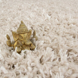 Loomed Super Soft Natural Ecru Shaggy Area Rug 80X150Cm - thumbnail 5