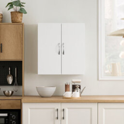 Bathroom Cabinet White Wall Cabinets Storage Cabinet Cupboard Unit, 60X20X60Cm,sobuy Bzr200-T-W - thumbnail 9
