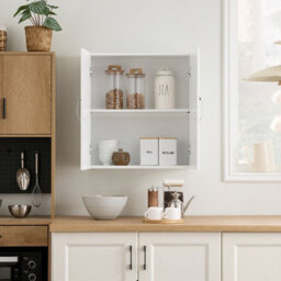 Bathroom Cabinet White Wall Cabinets Storage Cabinet Cupboard Unit, 60X20X60Cm,sobuy Bzr200-T-W - thumbnail 8