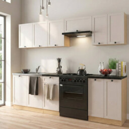 Heze Furniture Summer 7 Unit Kitchen Cabinets Set 230Cm In Cashmere Matt & Bernstein Oak - thumbnail 1