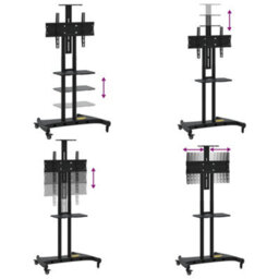 Walplus Tv Stand On Wheels 32-70 Inch Screen Max Vesa 600X400 mm 60Kg - thumbnail 6