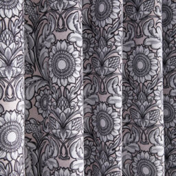 Laurence Llewelyn-Bowen Romilly Floral Jacquard Natural Pair Of Blackout Eyelet Curtains - thumbnail 3