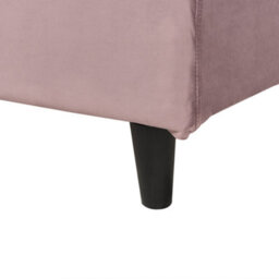 Beliani Bed Velvet Fitou 140 X 200 Cm (Eu Double) Pink - thumbnail 9