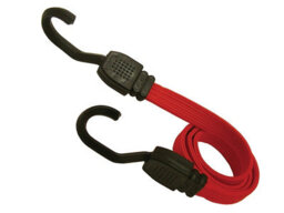 Faithfull Flat Bungee Cord 76Cm 30In Red 2 Piece Faitdbung30 - thumbnail 2