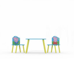Kidsaw Peppa Pig Table And 2 Chairs, Yellow, Blue, Childs, 18M To 6 Yrs - thumbnail 2