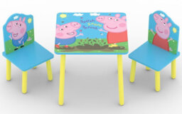 Kidsaw Peppa Pig Table And 2 Chairs, Yellow, Blue, Childs, 18M To 6 Yrs - thumbnail 5