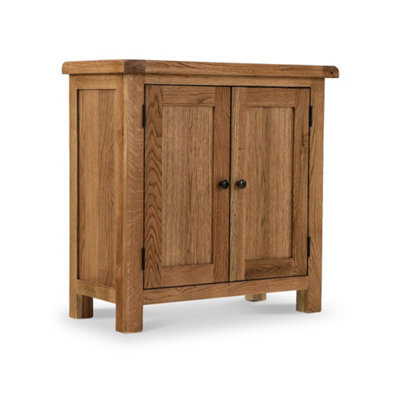Zelah Oak Small 2 Door Cabinet - Fully Assembled By Roseland Furniture - image 1