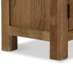Zelah Oak Small 2 Door Cabinet - Fully Assembled By Roseland Furniture - thumbnail 5