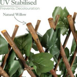 Uetian Maple Leaf Artificial Green Fence 2X1M Balcony Terrace Wall Decoration - thumbnail 8