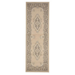 Melrose Colorama Natural Traditional Design Area Runner Rug 067/200Cm - thumbnail 4