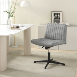 Costway Criss Cross Legged Chair Home Office Chair W/ Wide Padded Seat - thumbnail 9
