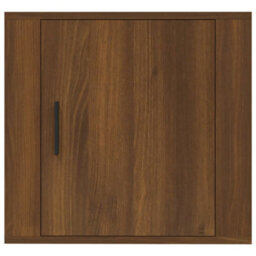 Berkfield Wall-Mounted Bedside Cabinets 2 Pcs Brown Oak 50X30X47 Cm - thumbnail 6