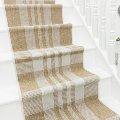 Chequered Stair Runner - Reversible, Durable & Hardwearing Carpet For Stairs & Staircases, Multiple Lengths - image 1