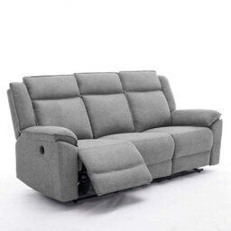 More4Homes Skye 3 Seater Linen Electric Recliner Sofa (Grey) - thumbnail 4