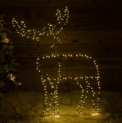 Samuel Alexander 1Mx80Cm Light Up Standing Christmas Reindeer With 292 Warm White Leds - image 1