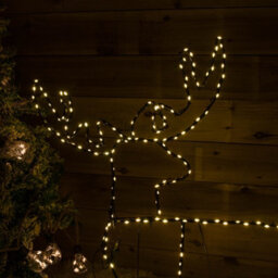 Samuel Alexander 1Mx80Cm Light Up Standing Christmas Reindeer With 292 Warm White Leds - thumbnail 5